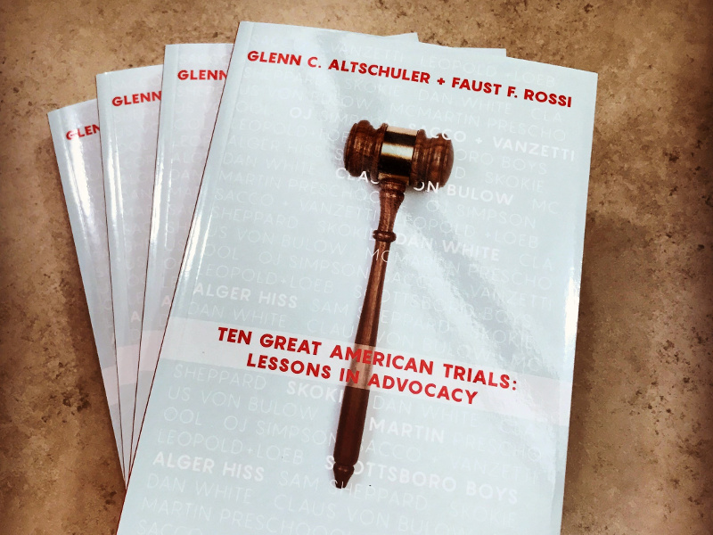 Book cover: Ten Great American Trials: Lessons in Advocacy by Glenn Altschuler